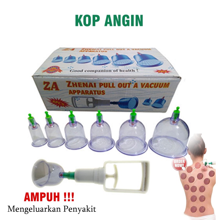 Beauty Jaya - Kop Angin Isi 6 Cup Alat Bekam  Alat Kesehatan Ampuh Mengobati Masuk Angin