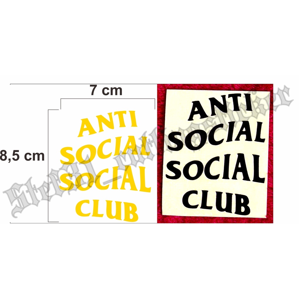

Stiker cutting anti social social club
