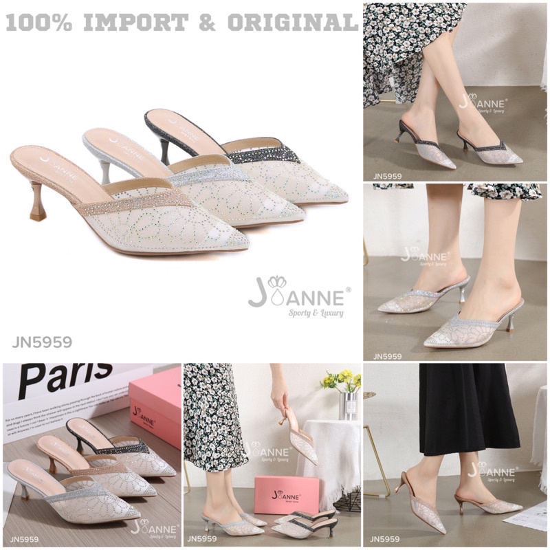 RESTOCK! [ORIGINAL] JOANNE Heels Shoes Sepatu Pesta Wanita #JN5959