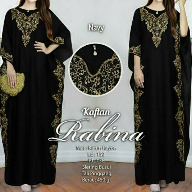 Kaftan bordir ukuran jumbo