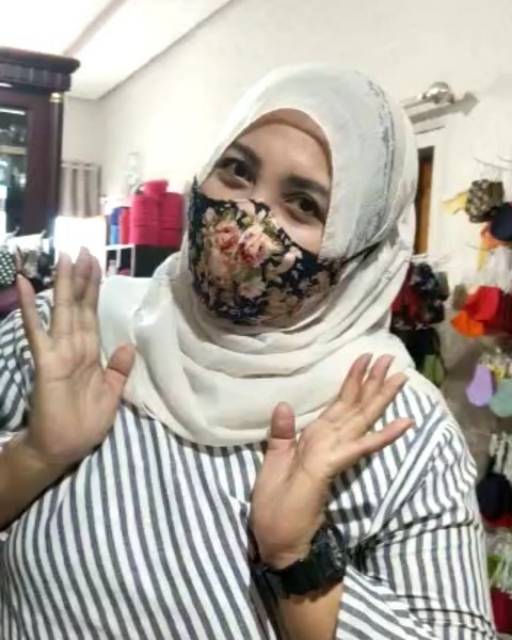 Paket isi 5 masker non medis murah bagus 3ply