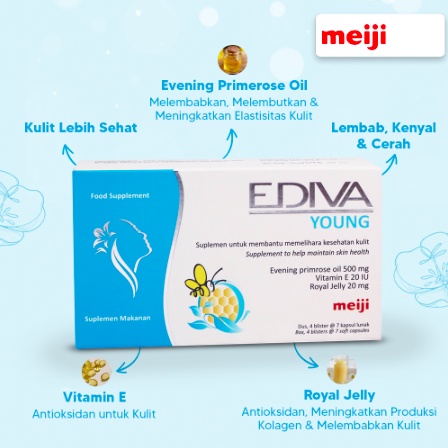 EDIVA Young / Pure Capsule | Suplemen Kulit &amp; Menstruasi