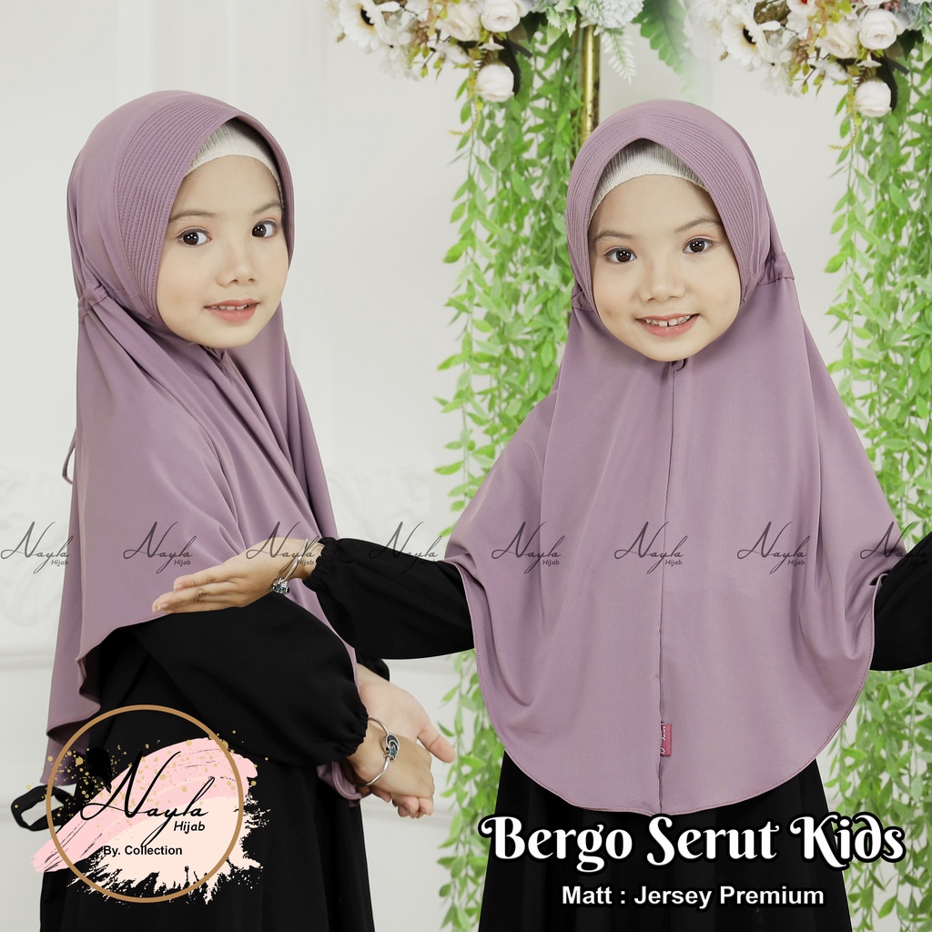 JILBAB INSTAN BERGO SERUT ANAK M DAN L KERUDUNG INSTAN BERGO SERUT KIDS ORI NAYLA BERGO SERUT DI NAYLA HIJA'B