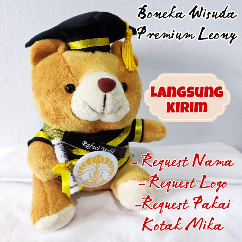 BONEKA WISUDA PREMIUM LEONY GEMOY LUCU