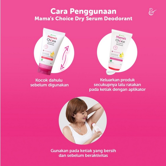 Deodoran Penghilang Bau Badan Mama's Choice Dry Serum Deodorant