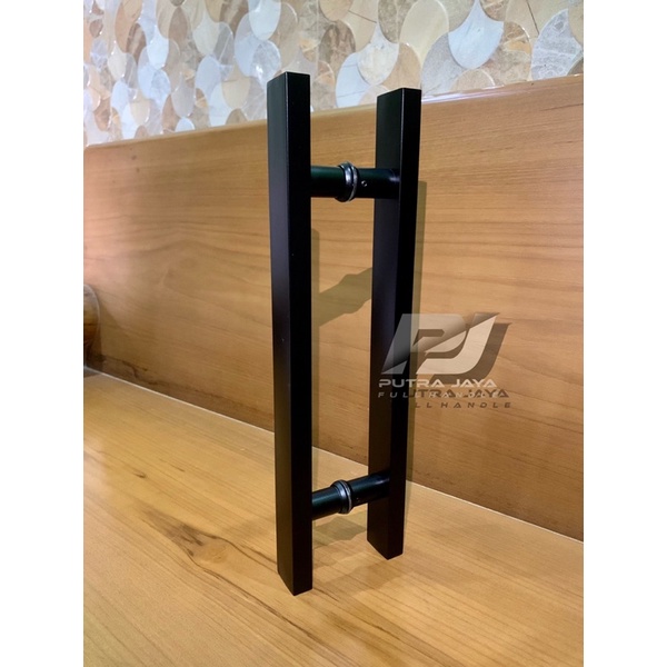 handle pintu rumah/ gagang pintu/ pegangan pintu rumah minimalis full hitam