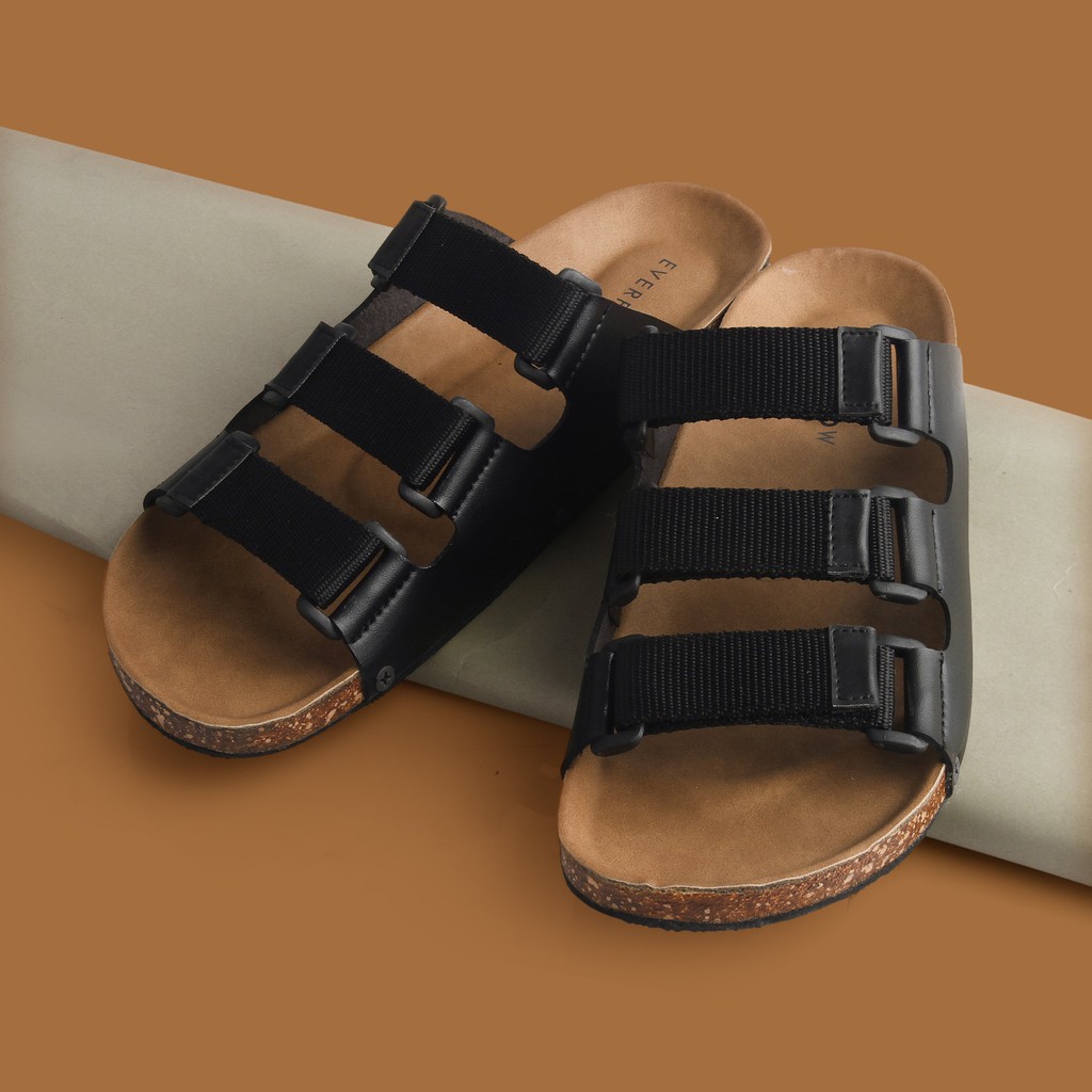 Sandal Pria Casual Slop Original Jumbo Sendal Slide Distro Big Size Ukuran Besar Premium