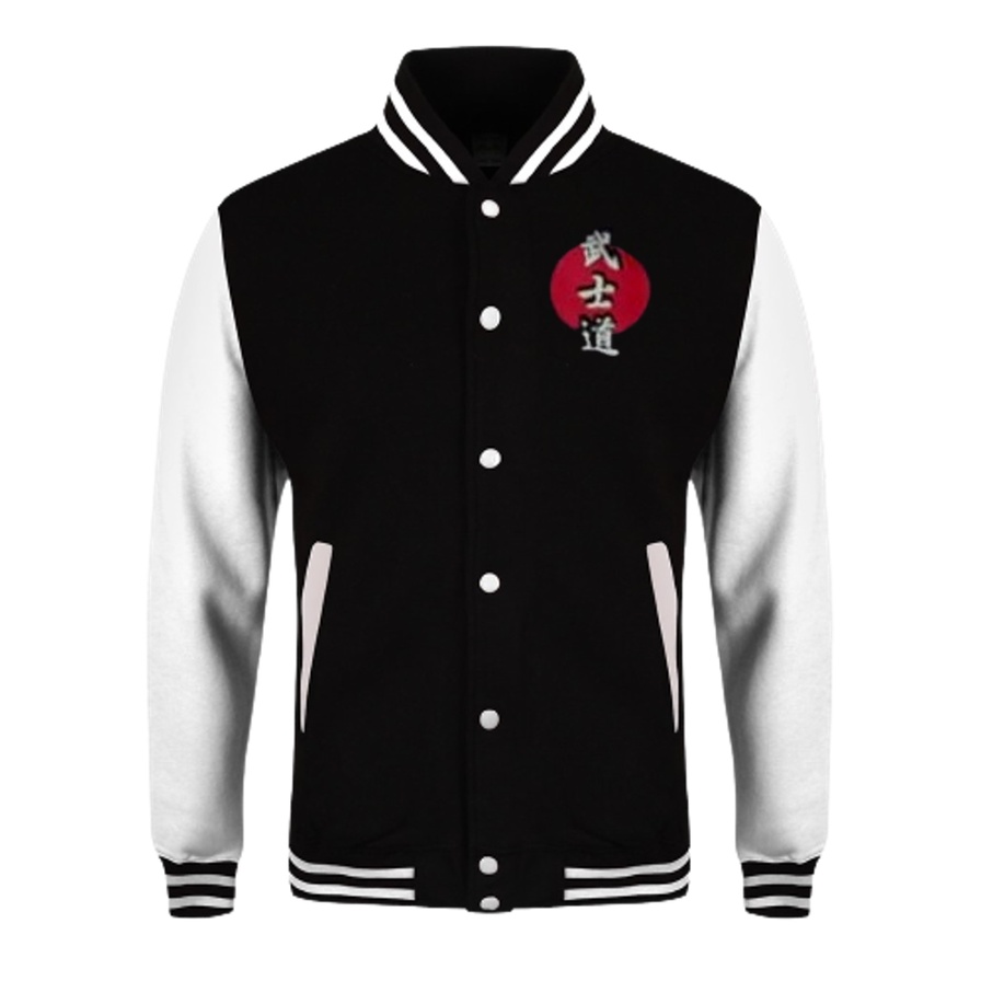 Sasuke.id&gt; Zipper Bisbol Samurai Pria Jepanese / Jaket Pria Wanita Bisbol Samurai Motif Japan Unisex gaull