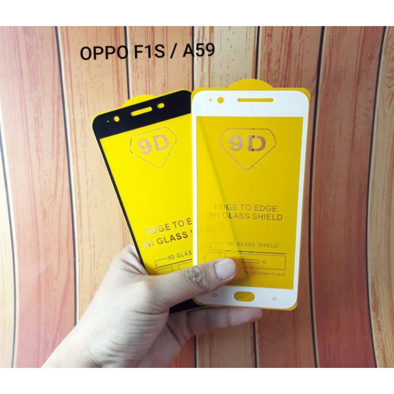 Tempered Glas anti gores kaca Tg full Oppo F1s A59 Original