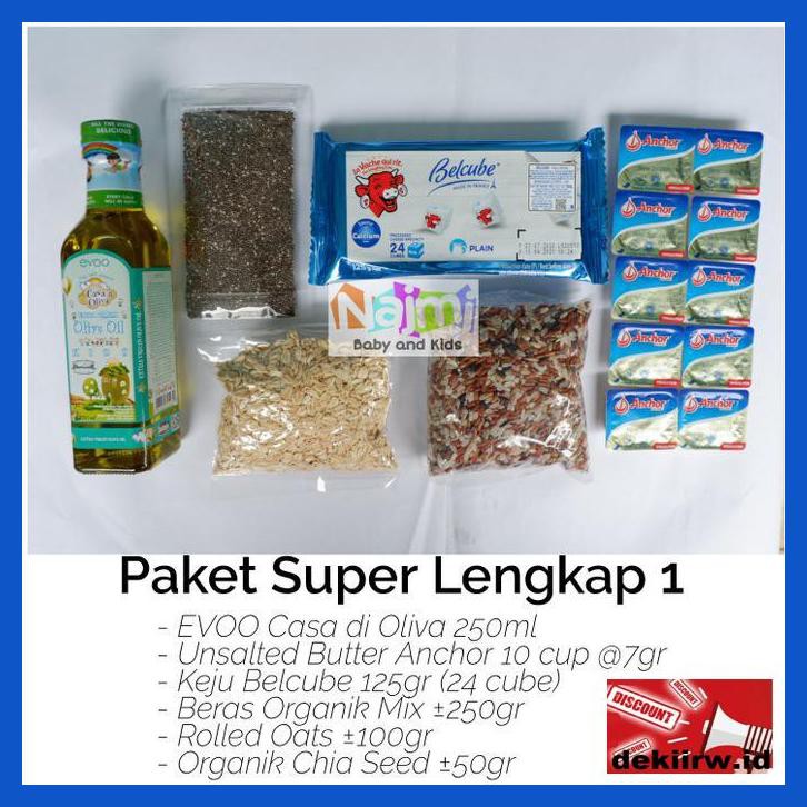 

T7Fje576- Paket Hemat Mpasi Evoo Belcube Unsalted Butter Beras Organik, Chia Oat U9Yktt6R-