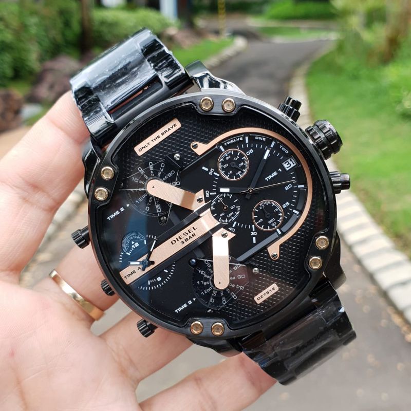 JAM TANGAN DIESEL PRIA GODZILLA STAINLESS STEEL ORIGINAL BM