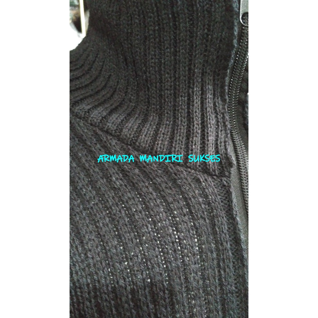 Sweater Rajut Hitam - Sweater Kain Rajut