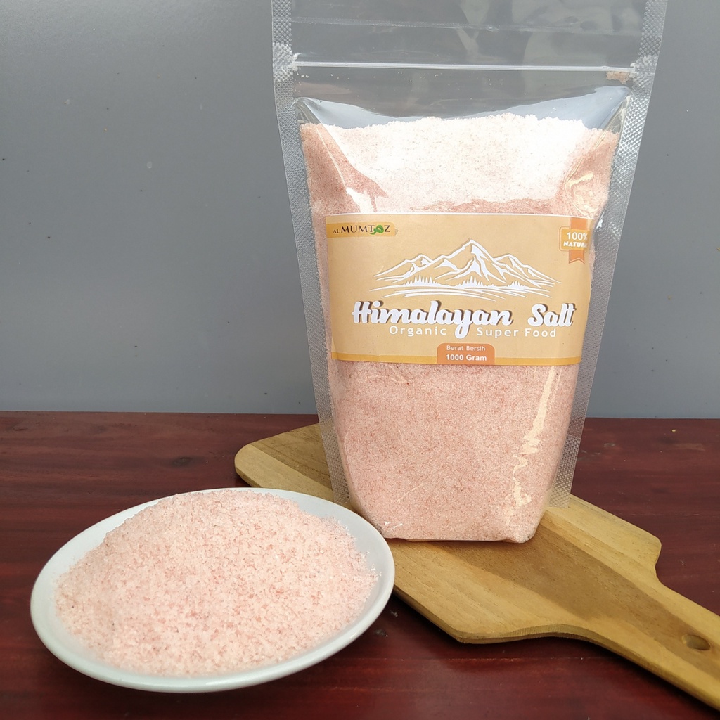 

Garam Himalaya 1 kg Natural Himalayan Salt pink Himsalt Garam Kesehatan 1kg kilo kiloan