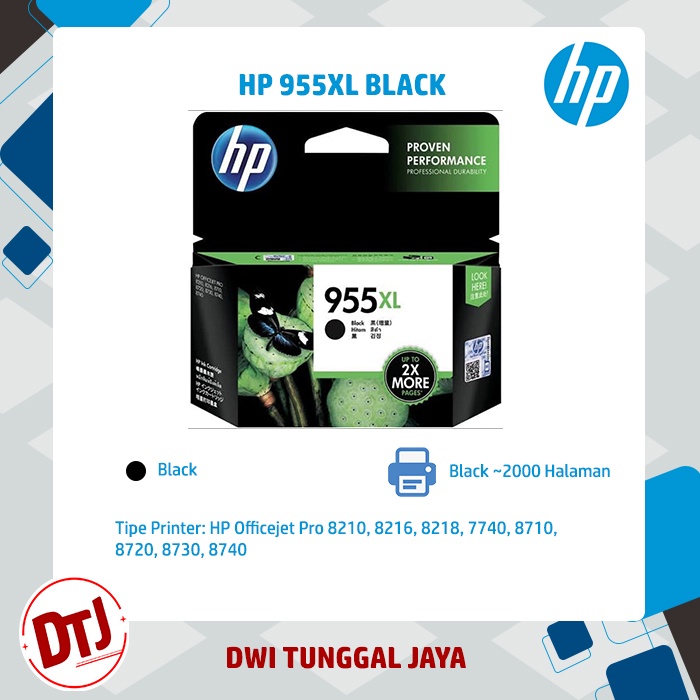 Tinta HP 955XL Black Original (L0S72AA)