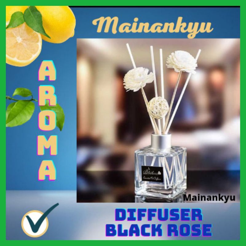 (MAINANKYU)  Taffware HUMI Black Rose Parfum Ruangan Aroma Diffuser 50ml