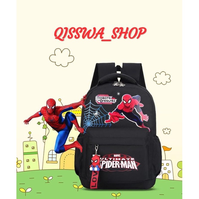 Qisswa_Ransel Sekolah Anak Laki Laki SD Motif Spiderman Tas Ransel Anak Tas Ransel Anak Simple Tas Ransel Anak terbaruTas Ransel Anak Murah Tas Ransel Anak Gendong Tas Ransel Anak