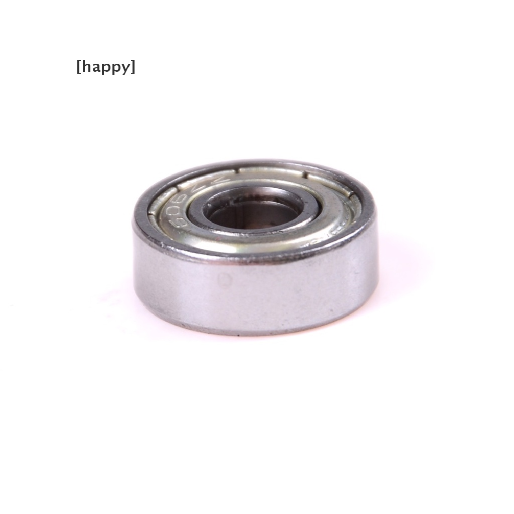 10pcs / Set 606zz Miniatur Bola Bearing Deep Groove Shielded Bahan Metal Ukuran 6x17 X 6mm