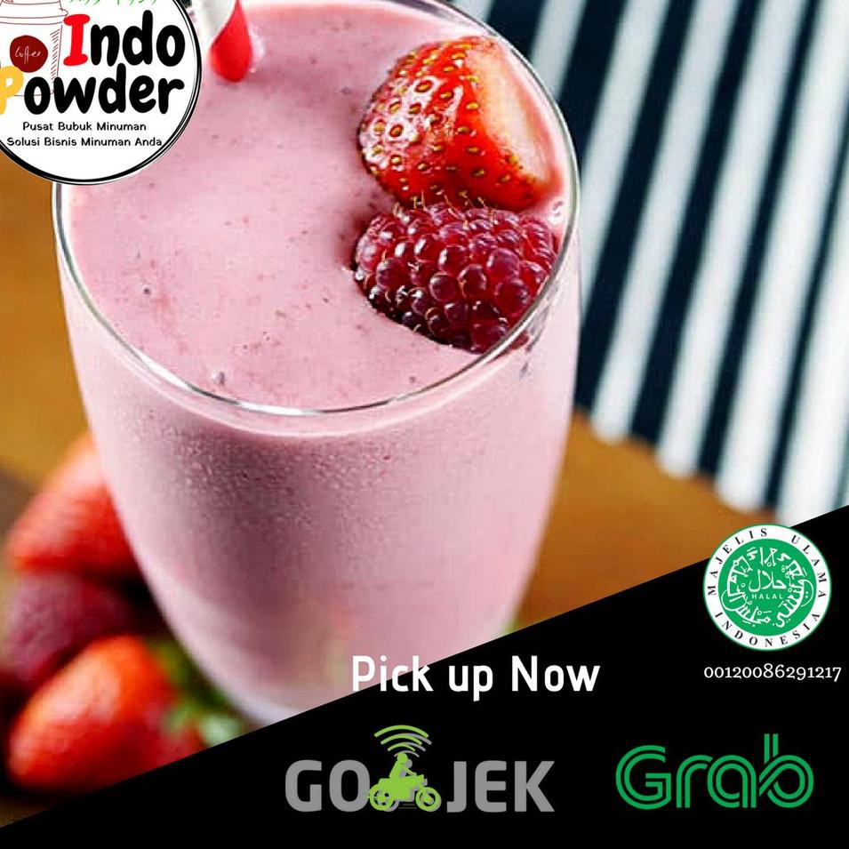 

MAs!h R3ady's Bubuk Minuman Strawberry 1 Kg / Strawberry Powder 1000gram / Bubuk Strawberry / Bubuk