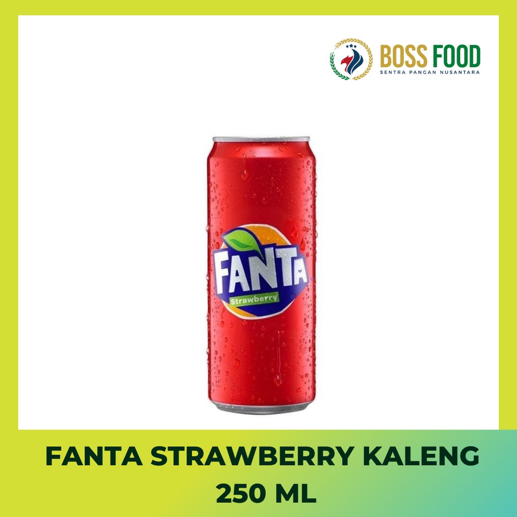 Jual Fanta Strawberry Kaleng 250 Ml Shopee Indonesia 7080