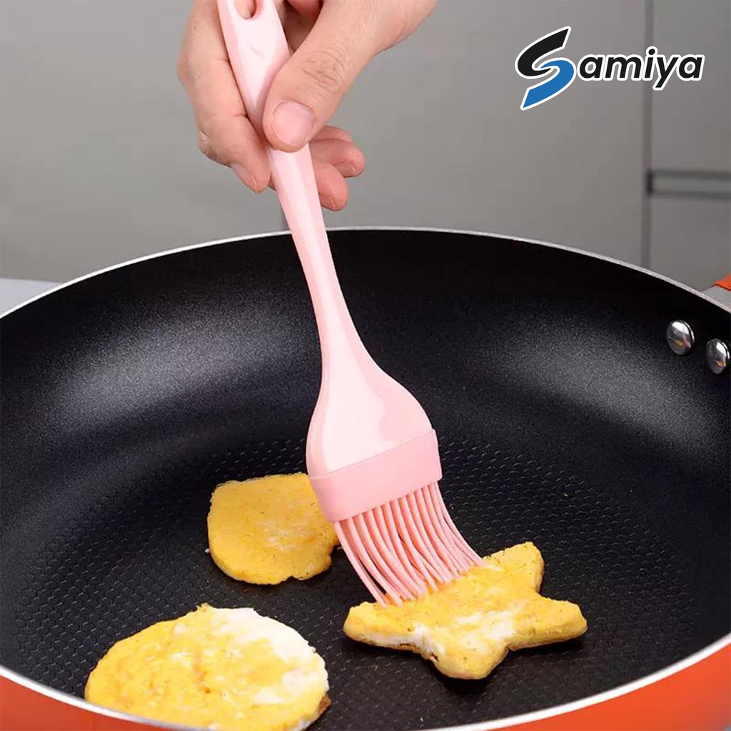 3pcs spatula scraper brush silicone cooking baking tools set  / paket 3in1 peralatan memasak set