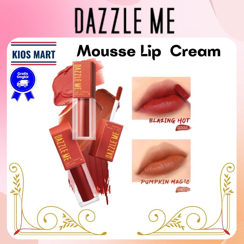 Dazzle Me Mousse Lip Cream | Silky Lipstik Moisturizing Lip Care Reduce Lip Wrinkles | Lip Velvet | Lip Tint