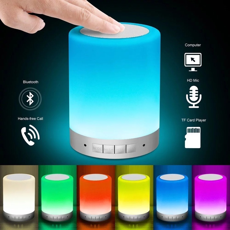 Speaker Bluetooh Lampu Tidur Led CL-671 CL671 Touch RGB Speaker Bluetooh LED Smart Touch Lamp Speake