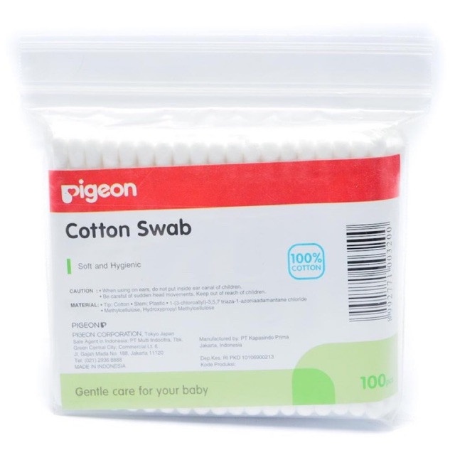 homimart I PIGEON Cotton Buds / Cotton Bud Anak Bayi isi 100 - Cotton Swab