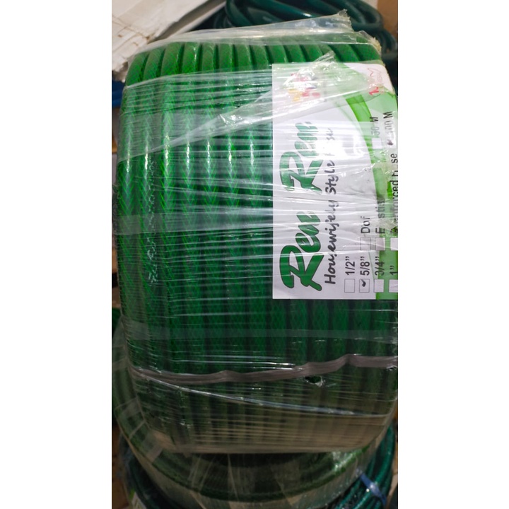 SELANG AIR 5/8 ANTI LUMUT SELANG BENANG HIJAU GARDEN HOSE BARU - REN REN