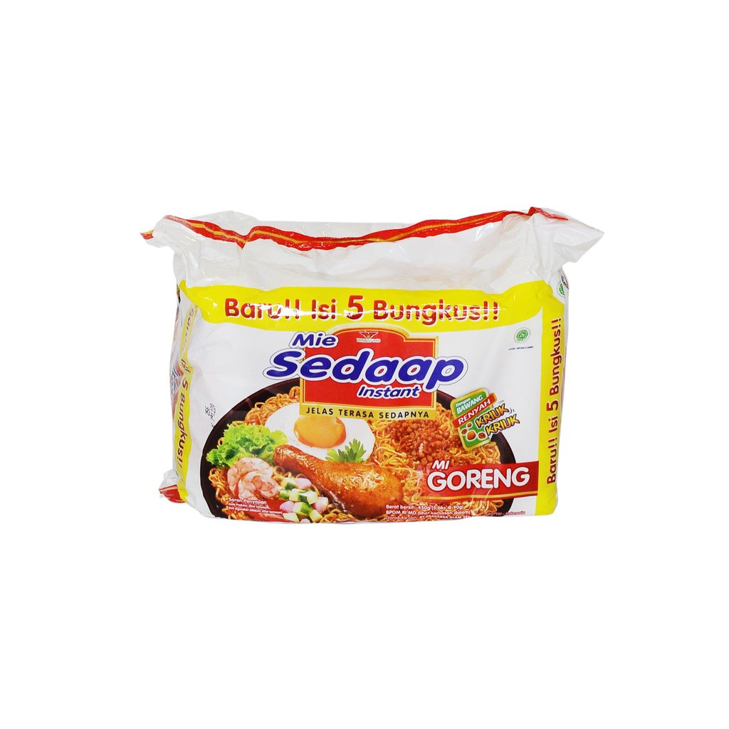 Sedaap Mie Goreng 5X90 Gram Mie Makanan Instan-2