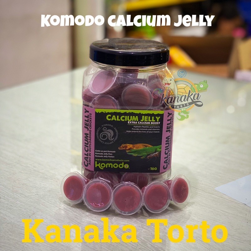 Komodo Calcium Jelly Kalsium Reptil Serangga GutLoad Jangkrik Kecoa Kadal Bearded Dragon Cherry Head