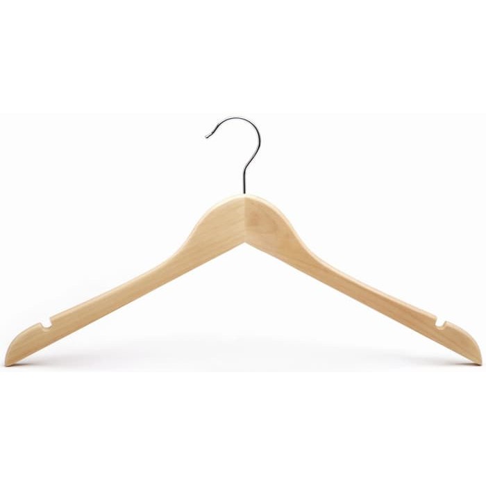 LJR Hanger Gantungan Baju Kayu   Kualitas Eksport warna random - 1/2 Lusin (6Pcs)