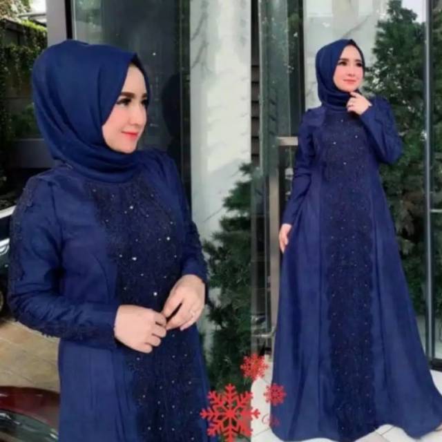 Niken maxy dress baju gamis pakaian wanita fashion muslim