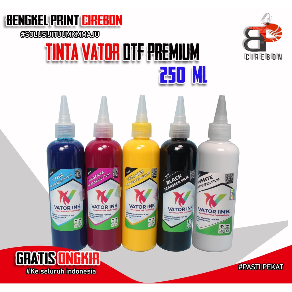

Tinta DTF Vator INK Khusus DTF 250 ML WHITE PUTIH
