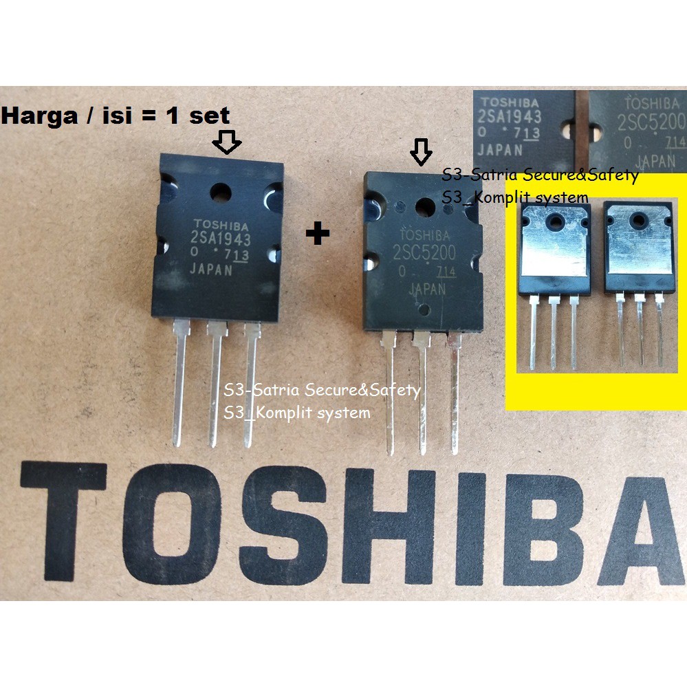 Toshiba 2SA1943 2SC5200 1set Transistor A1943 C5200 2 SA 1943 SC 5200