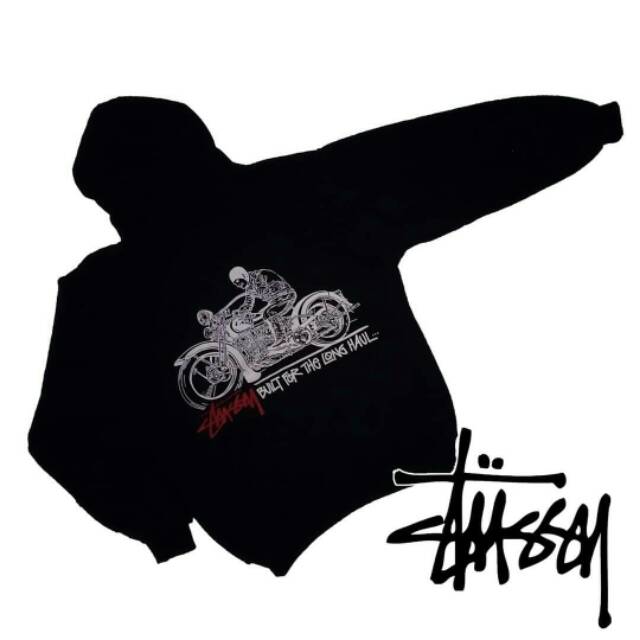 Jaket hoodie Vintage Stussy second bekas