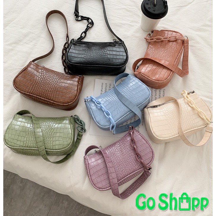 Shoulder Bag Mini Croco Fashion Wanita Terbaru - Tas Fashion Import - Tas Bahu Import [SL45]