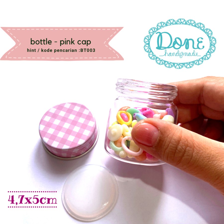 Bottle square pattern cap glass bottle botol kaca anti bocor