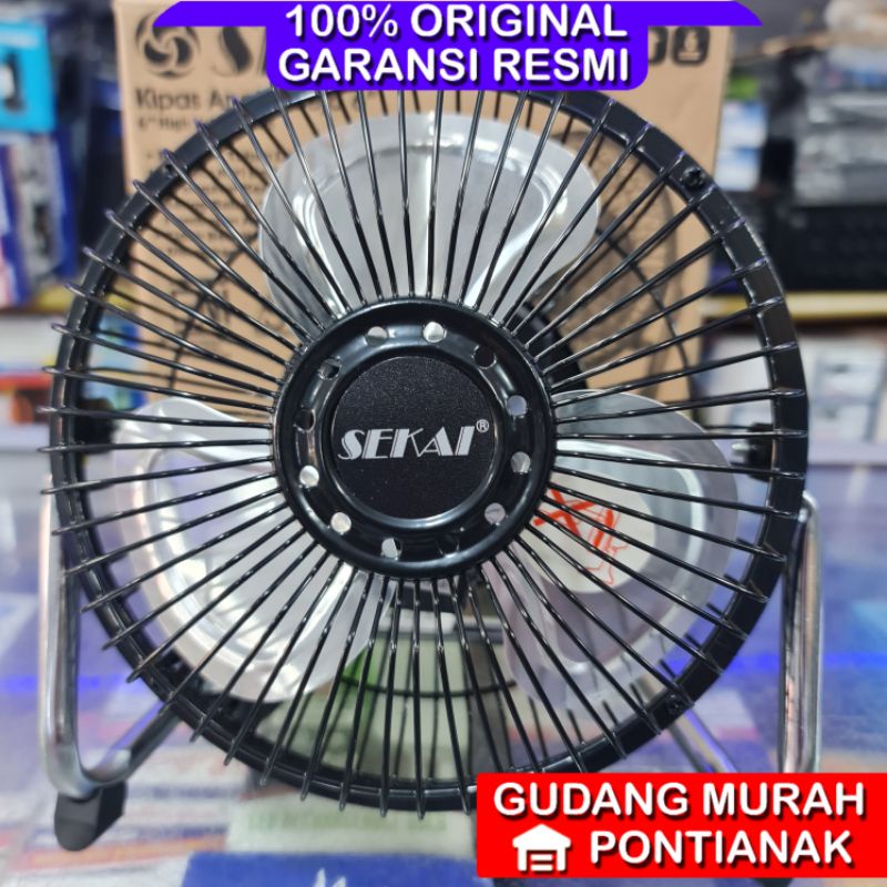 Kipas angin besi Sekai 6inch / desk fan sekai 6inci besi HFN 650 Tornado /Kipas duduk Sekai besi 6inci Tornado