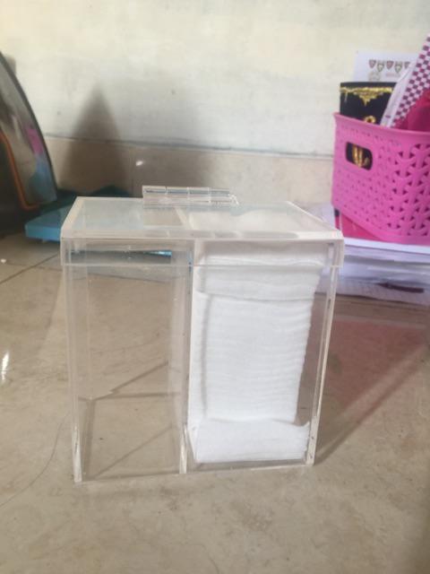 Acrylic Cuttonbud / Tempat Kapas Dan Cuttonbud Akrilik