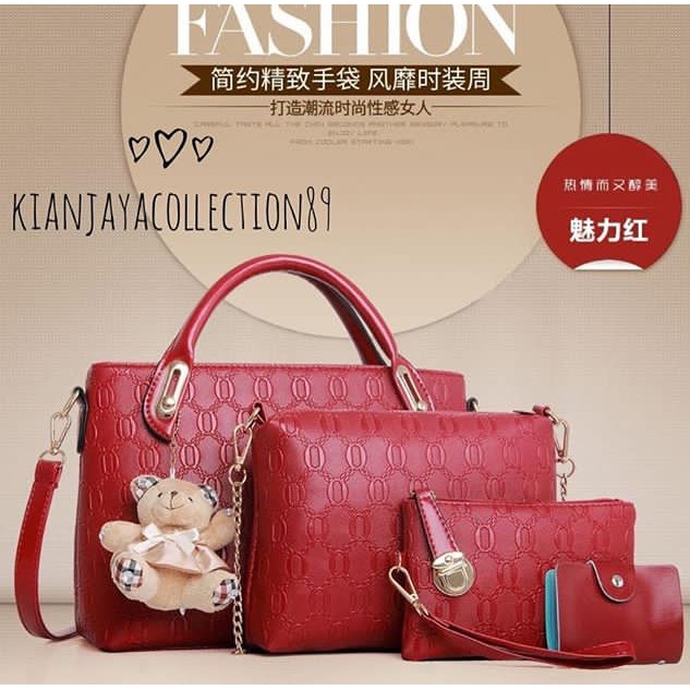 KIANJAYACOLLECTION89 - TAS SLING BAG ANNISA MURAH BANGET 4 IN1 WANITA