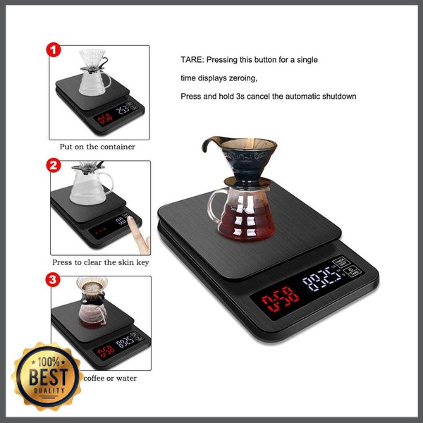 TG-TD019 Taffware Digipounds Timbangan Dapur Mini Digital Coffee Scale - TSC10