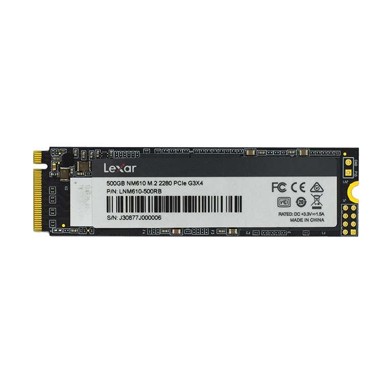 Lexar NM610 SSD 500GB M.2 2280 NVMe PCIe LNM610-500RB