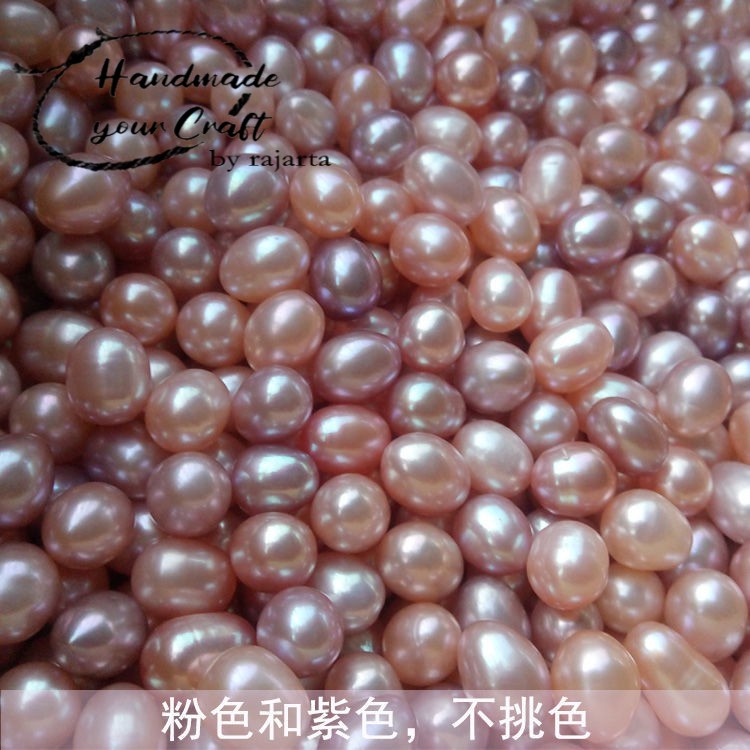 7.7 BIG SALE Rest Oval Natural Freshwater Pearl Live Body Diy Loose Beads