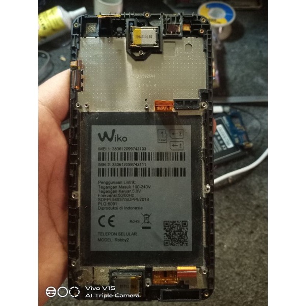 lcd wiko robby 2 copotan