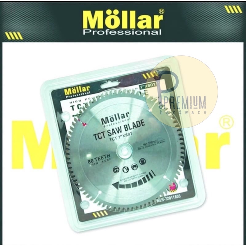 CIRCULAR SAW BLADE 7"X80T. GERGAJI BULAT ALUMINIUM SAW BLADE 180MM