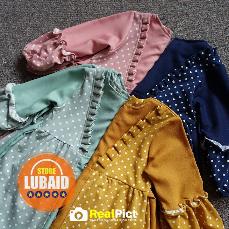 Set gamis+kerudung iffah baby terry
