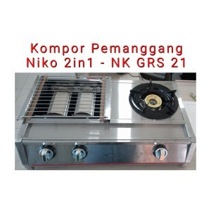 Niko NK-GRS21 Kompor Gas Alat Pemanggang 2 in 1 Gas Stove Grill