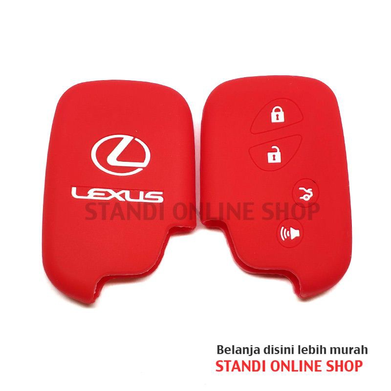 Kondom Kunci Silikon Remot Sarung Remote Smartkey Toyota Lexus 4Tombol