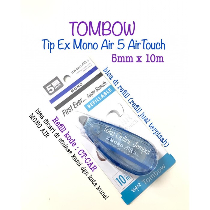 

Aman Alat Tip Ex Mono Air 5Mm Ct-Cax5C41 Tombow Correction Tape Atk0946Tw Berkualitas