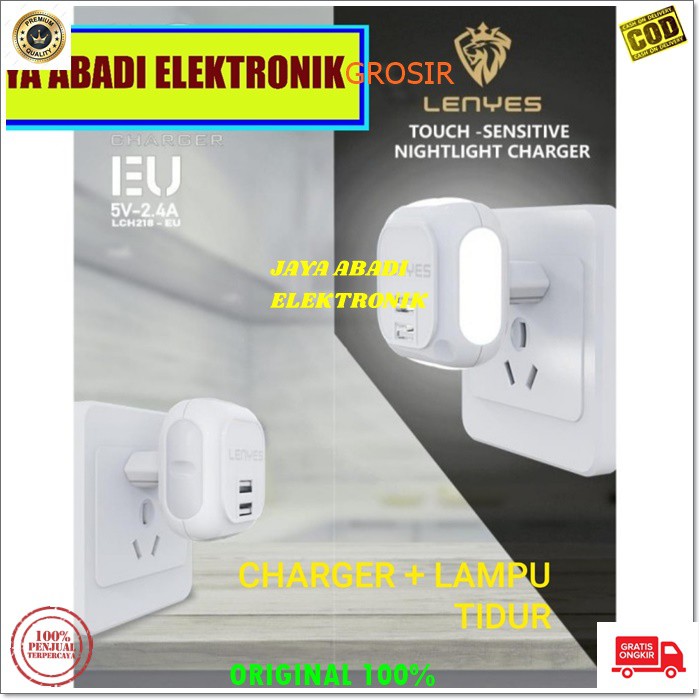 J325 LENYES 2 USB LAMPU TIDUR LED CHARGER FAST CHARGING 2.4A WATT SMART TRAVELL ADAPTIVE ADAPTOR CAS CASAN ADAPTOR USB ADAPTER TC SUPER SPEED ANDROID HP HANDPHONE QUICK QUALLCOM BISA JUGA UNTUK LAMPU TIDUR LEBIH PRAKTIS DAN HARGA TERJANGKAU